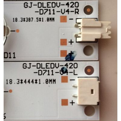 KIT DE LED'S PARA TV (14 PIEZAS) / VIZIO GJ-DLEDV-420-D711-V4-R / GJ-DLEDV-420-D711-V4-L / E349376 / 18.3*387.5*1.0MM / PANEL'S TPT420H2-HVN06 / T420HVN06.3 / TPT420H2-HVN06 REV:S380A / MODELOS E420-B1 / E420-B1 LTYQPTCQ / E420-B1 LTYWPTCQ - Imagen 2